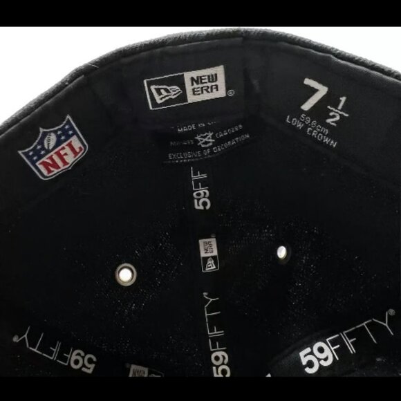 Atlanta Falcons New Era 59Fifty Low Profile 7 1/2 Men NFL Football Cap Hat - Picture 7 of 7